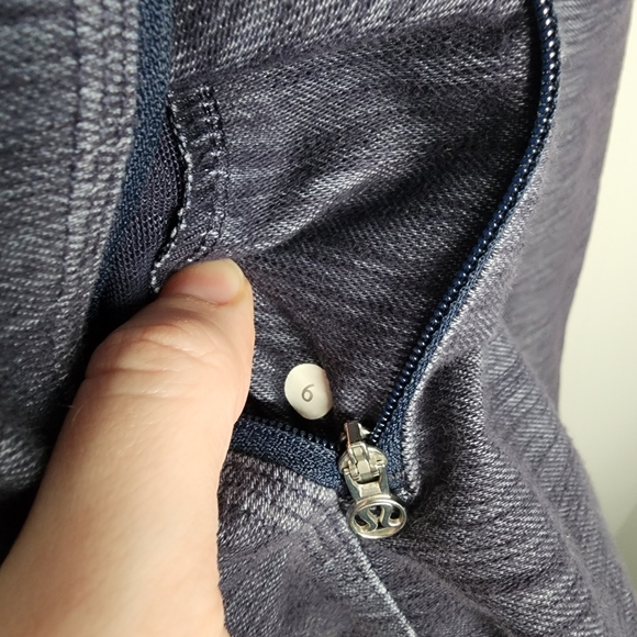 Lululemon Womens Ride On Blazer Jacket Heathered Blue Indigo Zip Up Pockets Sz 6 - Picture 7 of 14